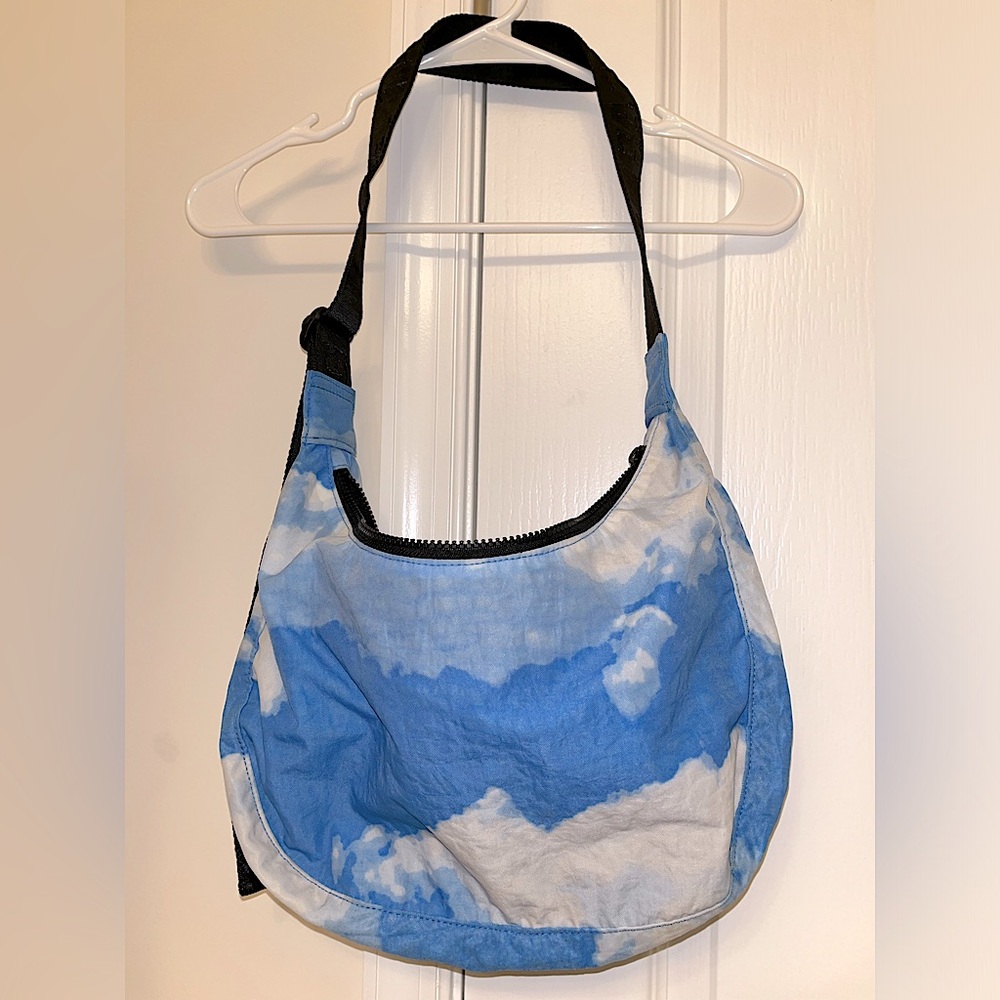 GUC BAGGU Clouds Medium Nylon Crescent Bag
